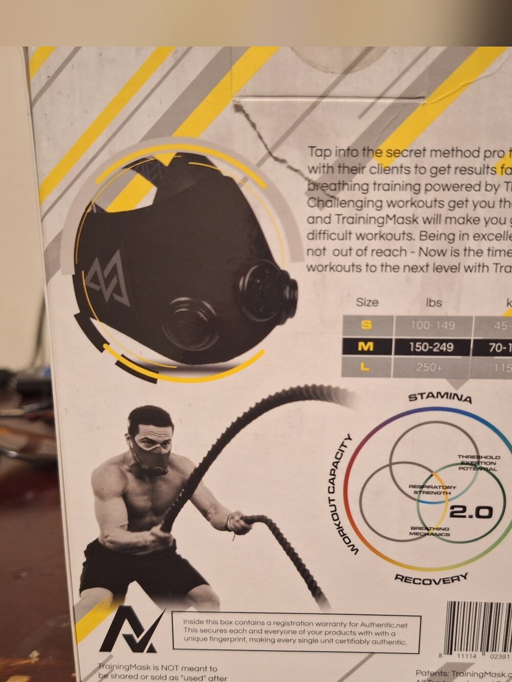 Training Mask 2.0 Size Medium - Picture 3 of 4